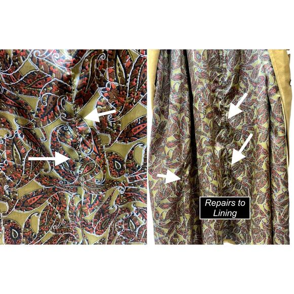 VTG 70s Mustard MOD Maxi Coat BOHO HIPPIE - Picture 10 of 16